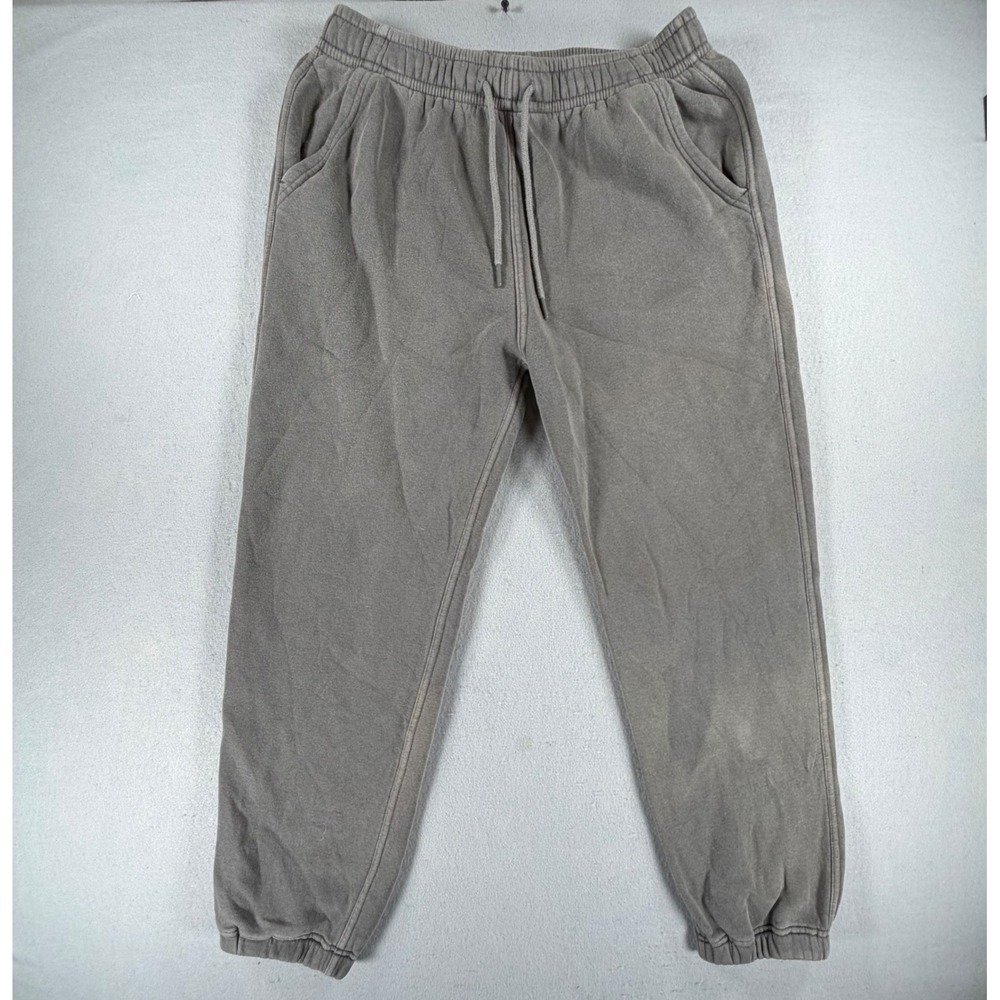 Abercrombie & Fitch Men's Medium SoftAF Essential Fleece Jogger Sweatpants Gray